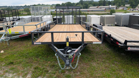 New 2025 Belmont 7x20 HD Tube Top Utility Trailer w/ Split Gate (10K GVW)