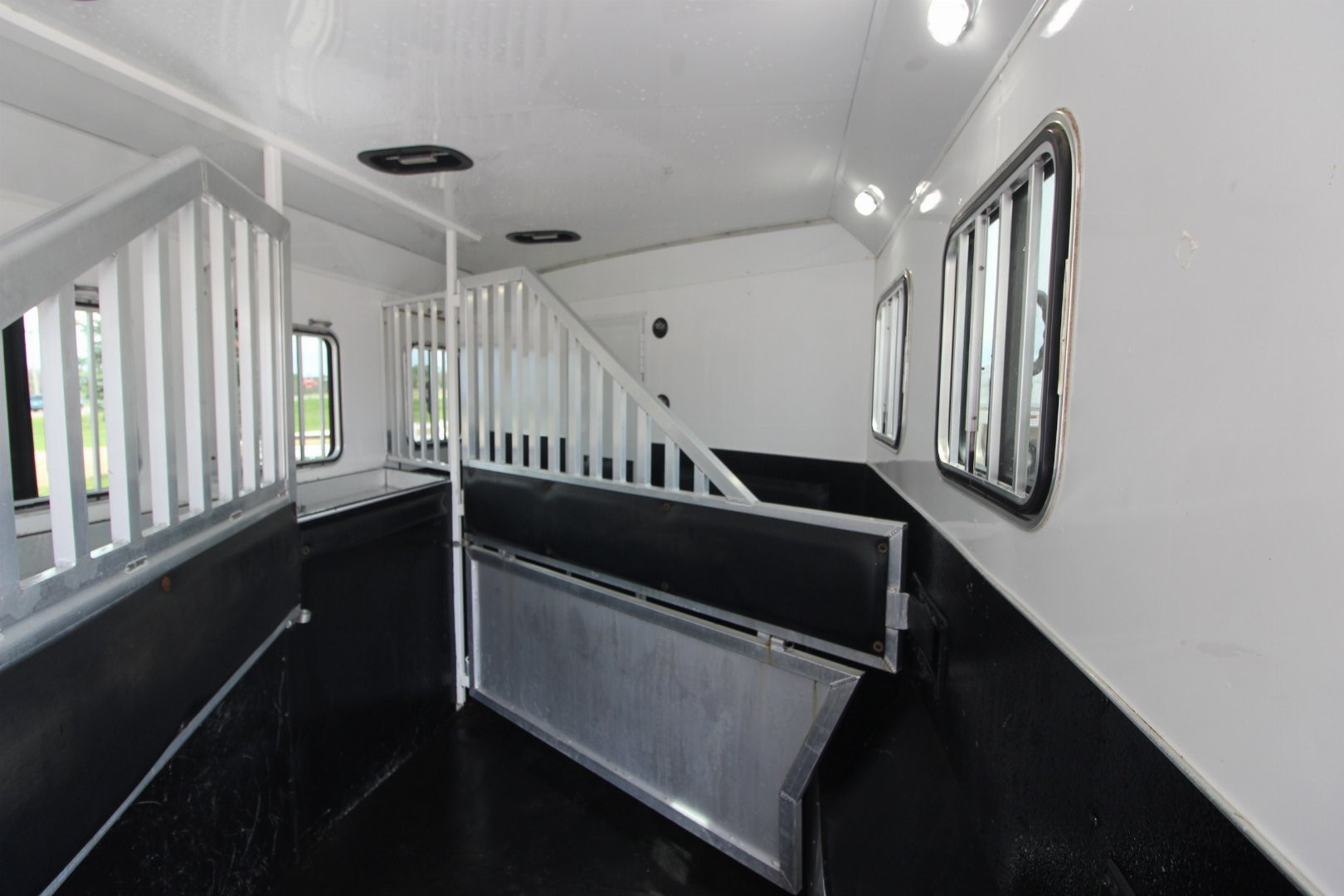 Used 2017 Bison Trailers 3 Horse LQ Trailer