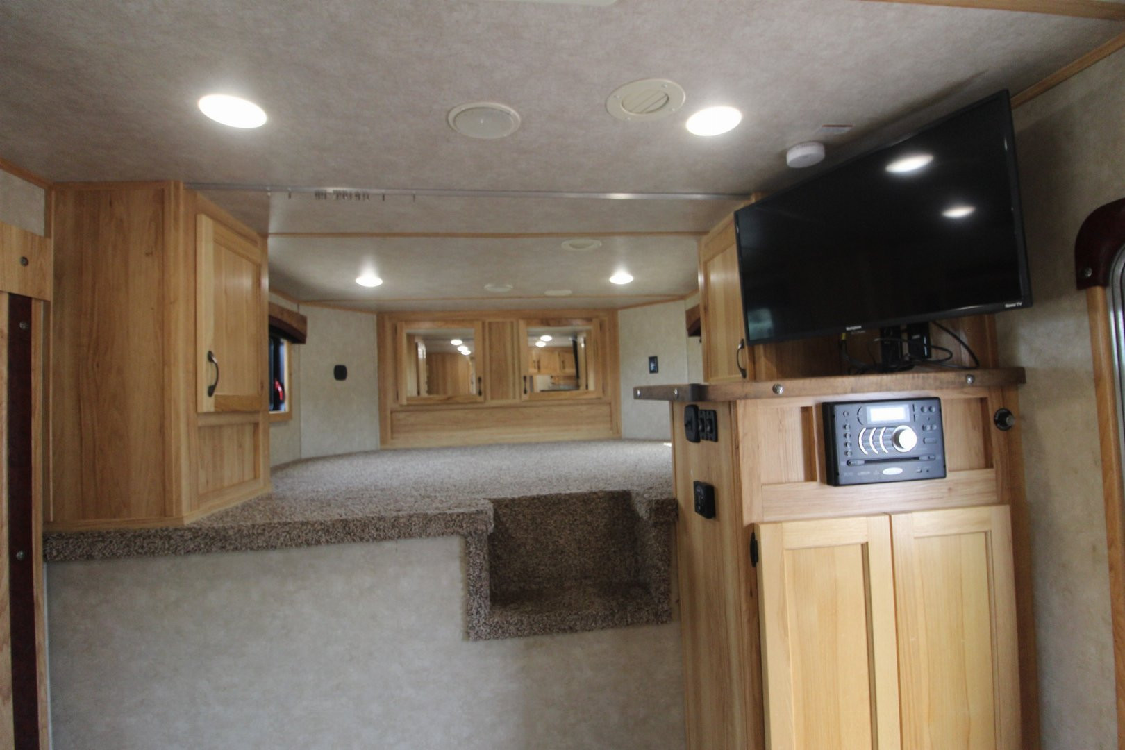 Used 2017 Bison Trailers 3 Horse LQ Trailer