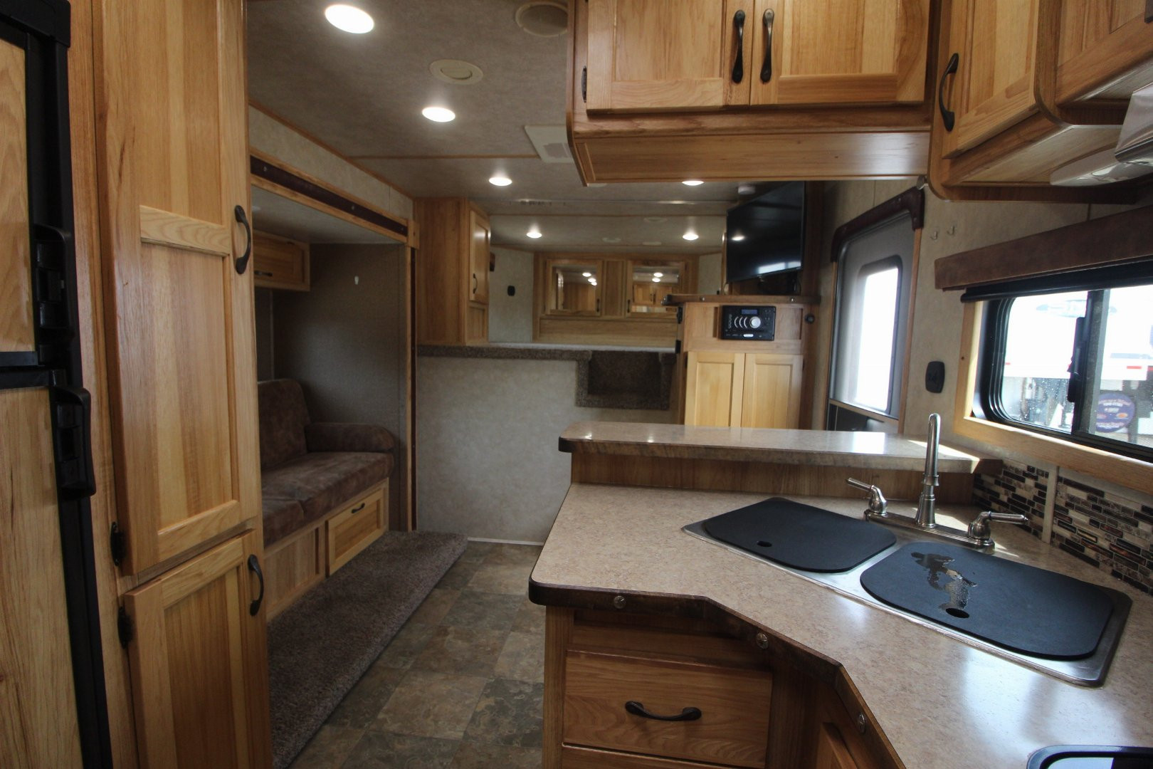 Used 2017 Bison Trailers 3 Horse LQ Trailer