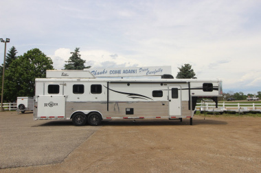 Used 2017 Bison Trailers 3 Horse LQ Trailer