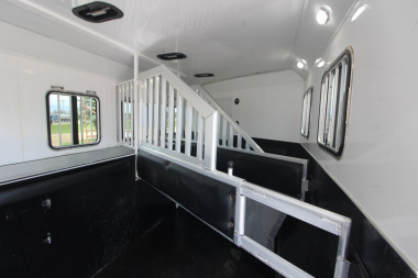 Used 2017 Bison Trailers 3 Horse LQ Trailer