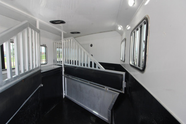 Used 2017 Bison Trailers 3 Horse LQ Trailer