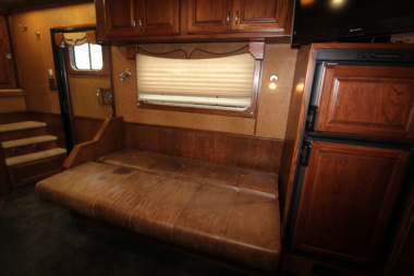 Used 2007 Bloomer 4HR 16' LQ Slide Out Horse Trailer
