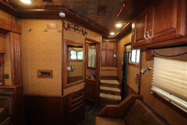 Used 2007 Bloomer 4HR 16' LQ Slide Out Horse Trailer