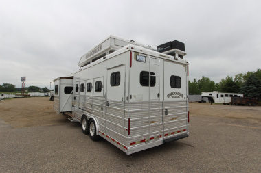 Used 2007 Bloomer 4HR 16' LQ Slide Out Horse Trailer