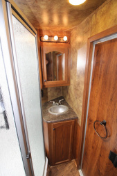 Used 2014 Lakota 4HR Stock/Combo LQ Horse Trailer
