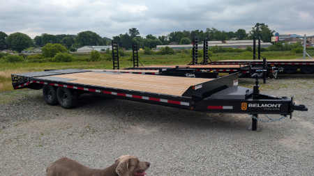New 2025 Belmont 20+4 Deckover Tagalong w/ Full Width Wedge Ramps