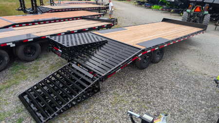 New 2025 Belmont 20+4 Deckover Tagalong w/ Full Width Wedge Ramps