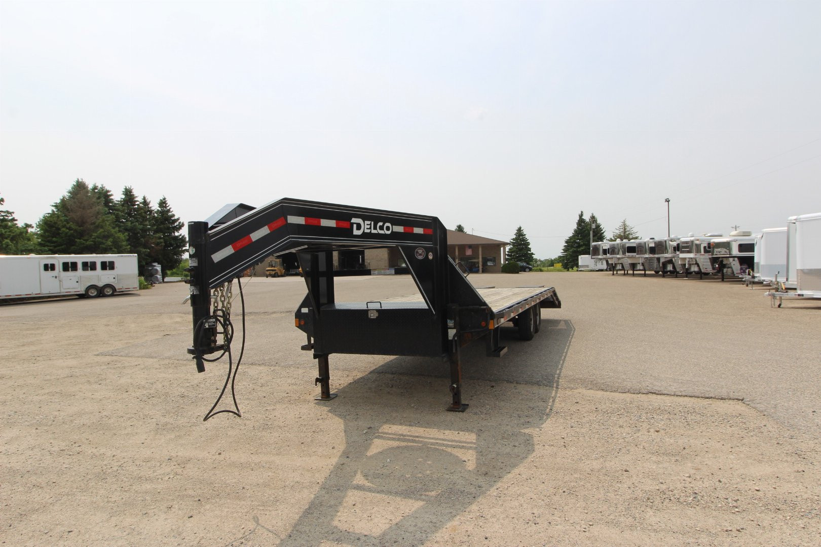Used 2021 Delco Trailers 20' + 5' Flatbed Trailer