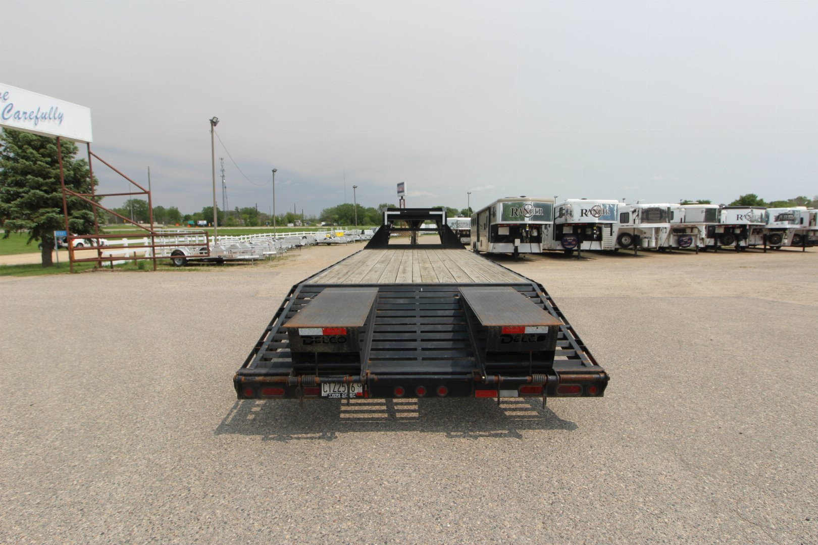 Used 2021 Delco Trailers 20' + 5' Flatbed Trailer