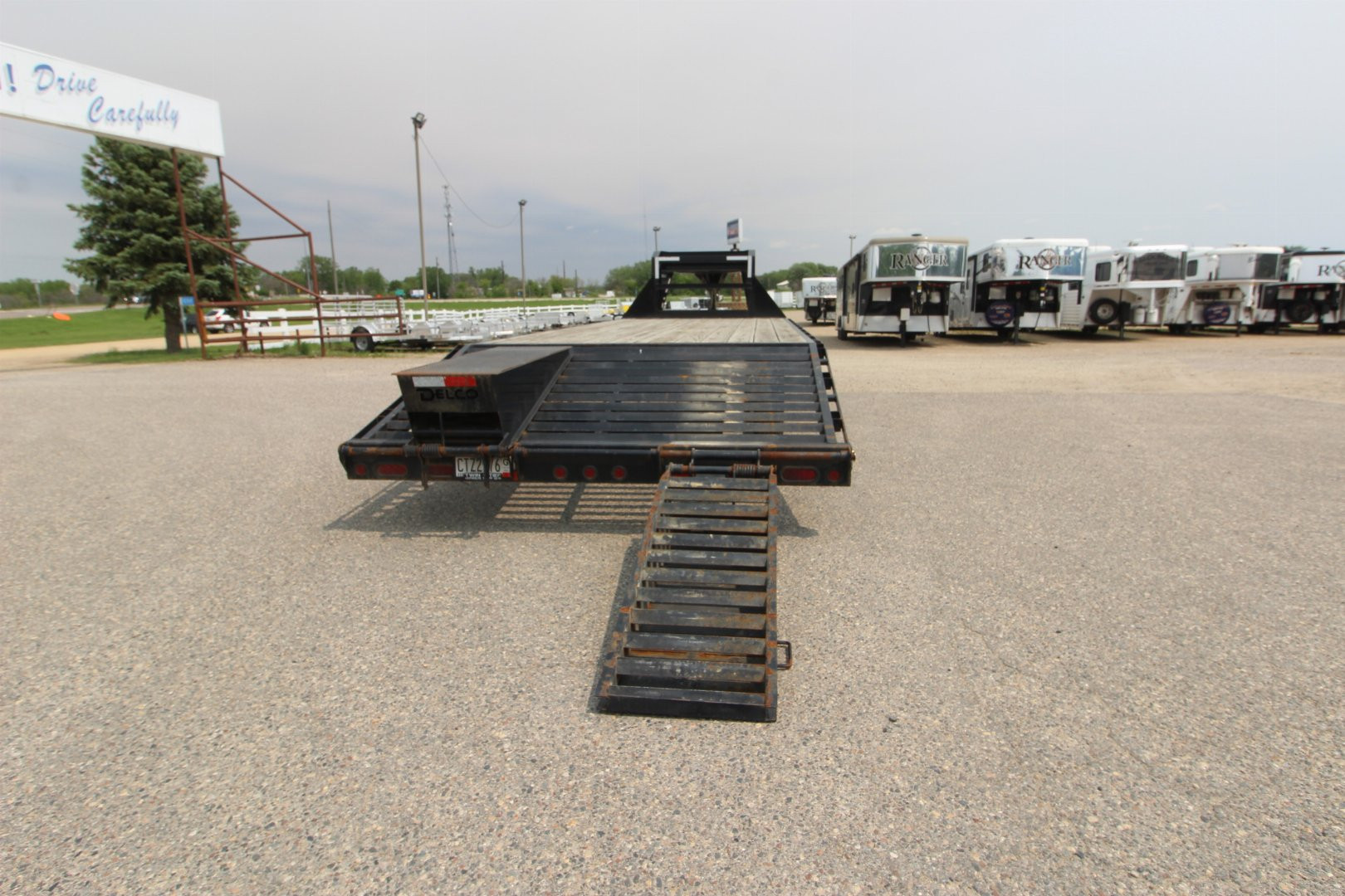 Used 2021 Delco Trailers 20' + 5' Flatbed Trailer