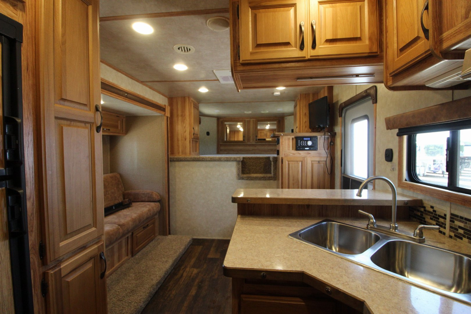 Used 2016 Bison Trailers 3HR 13' LQ Horse Trailer