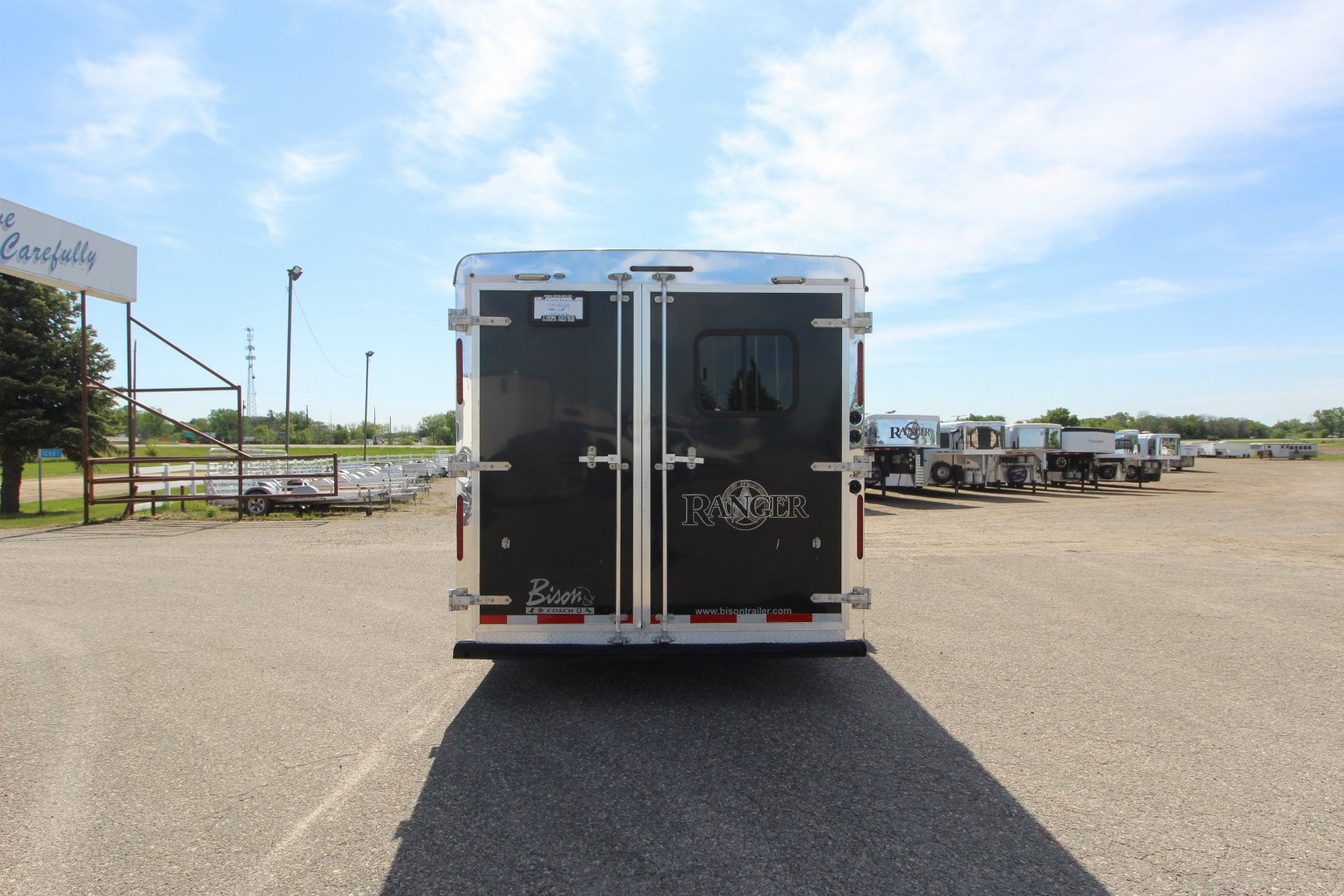 Used 2016 Bison Trailers 3HR 13' LQ Horse Trailer