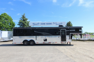 Used 2016 Bison Trailers 3HR 13' LQ Horse Trailer