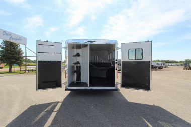 Used 2016 Bison Trailers 3HR 13' LQ Horse Trailer