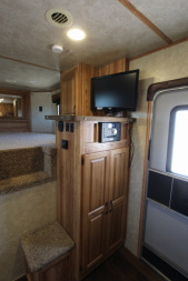Used 2016 Bison Trailers 3HR 13' LQ Horse Trailer
