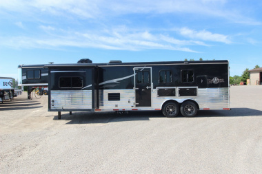 Used 2016 Bison Trailers 3HR 13' LQ Horse Trailer