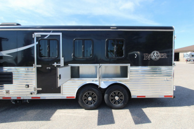 Used 2016 Bison Trailers 3HR 13' LQ Horse Trailer