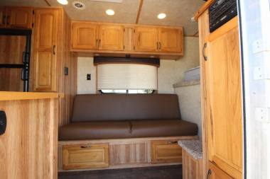 Used 2015 Bison Trailers 3HR LQ Horse Trailer