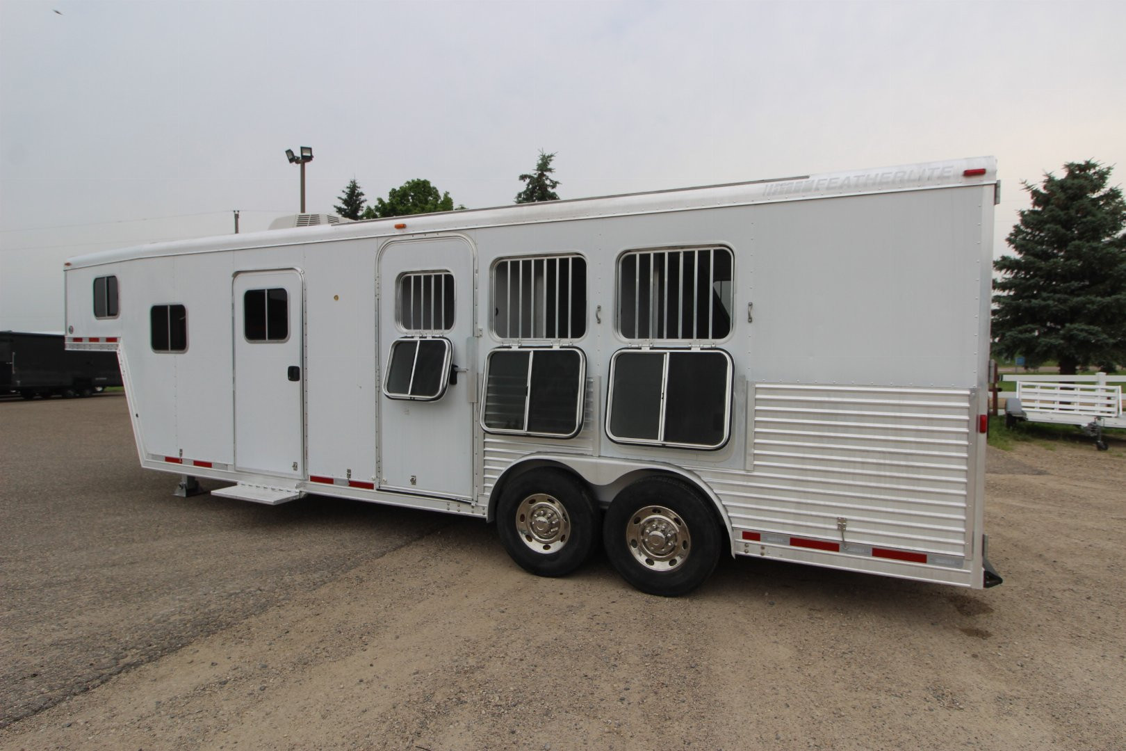 Used 2005 Featherlite Trailers 3HR Weekender Horse Trailer