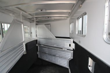 Used 2005 Featherlite Trailers 3HR Weekender Horse Trailer