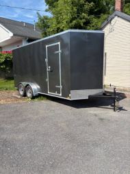 New 2025 Cross Trailers CTB 7 X 16 Tandem Axle Cargo / Enclosed Trailer- 7K GVW