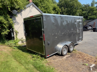 New 2025 Cross Trailers CTB 7 X 16 Tandem Axle Cargo / Enclosed Trailer- 7K GVW