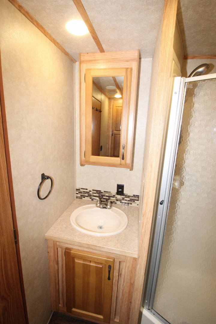 Used 2016 Bison Trailers 3HR 12' LQ Horse Trailer
