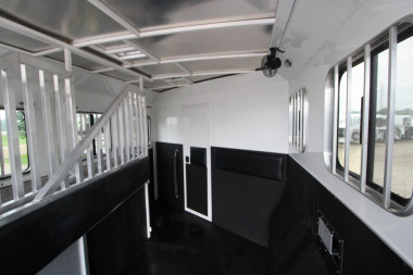 Used 2016 Bison Trailers 3HR 12' LQ Horse Trailer