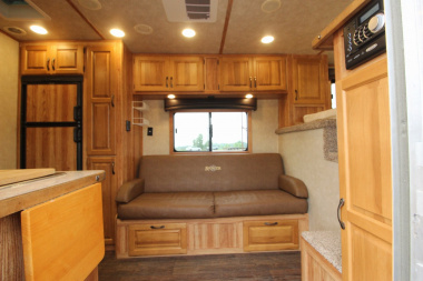 Used 2016 Bison Trailers 3HR 12' LQ Horse Trailer