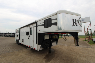 Used 2016 Bison Trailers 3HR 12' LQ Horse Trailer