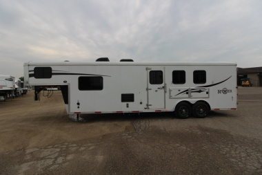Used 2016 Bison Trailers 3HR 12' LQ Horse Trailer
