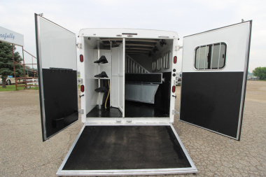Used 2016 Bison Trailers 3HR 12' LQ Horse Trailer