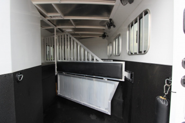 Used 2016 Bison Trailers 3HR 12' LQ Horse Trailer