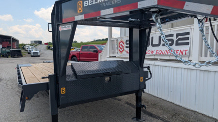 New 2025 Belmont 20+4 Deckover Gooseneck w/ Full Width Wedge Ramps