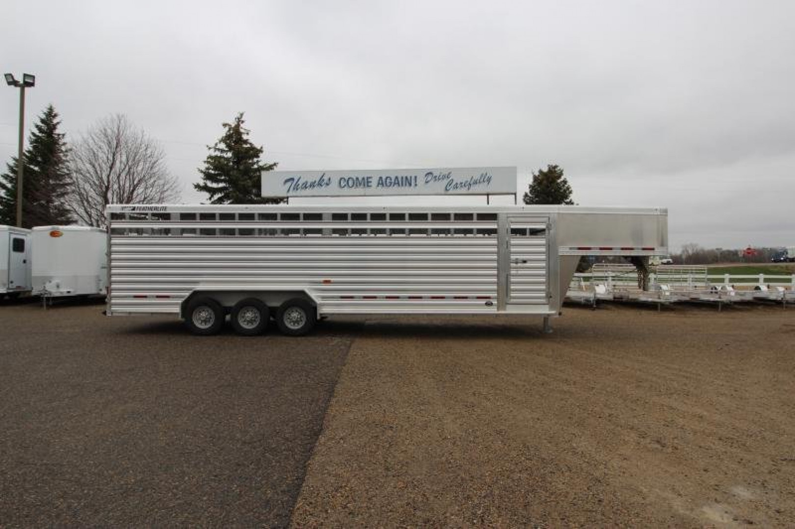 New 2025 Featherlite 7.5x30' Stock / Stock Combo Trailer