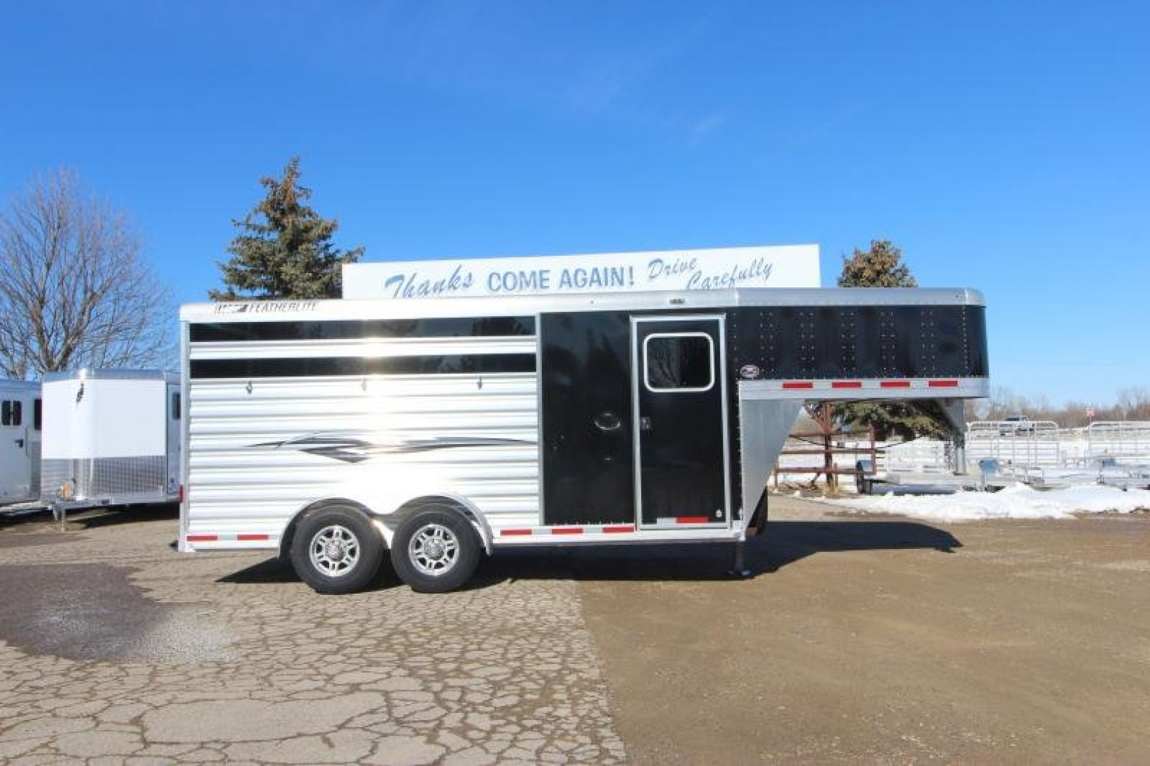 New 2024 Featherlite 9751 3HR Stock Combo Stock / Stock Combo Trailer