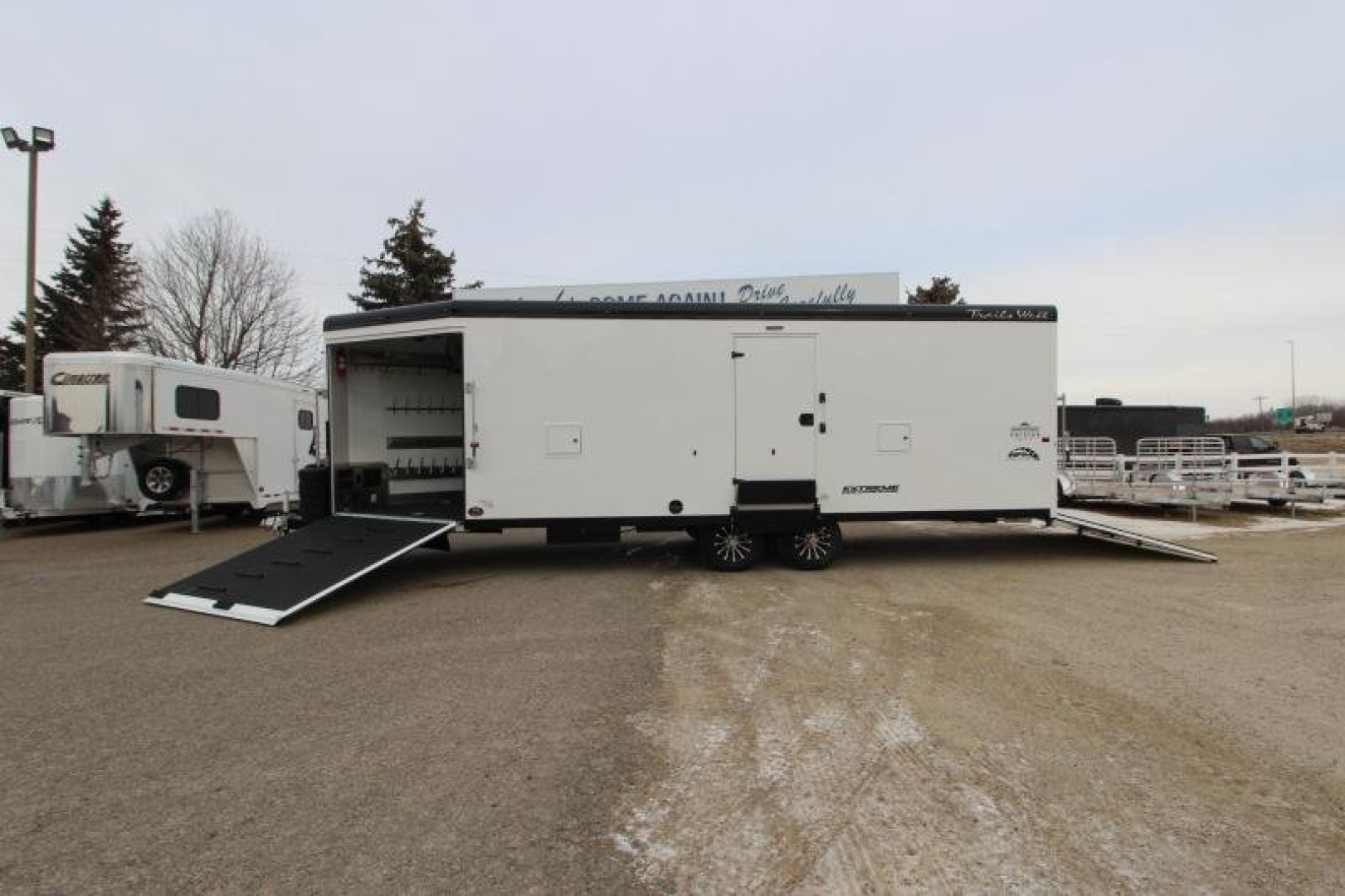 New 2025 Trails West RPM 28' BP Snowmobile Trailer