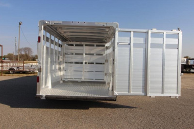 New 2025 Featherlite 8127 24' GN Stock / Stock Combo Trailer