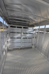 New 2025 Featherlite 8127 24' GN Stock / Stock Combo Trailer