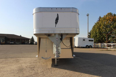 New 2025 Featherlite 8127 24' GN Stock / Stock Combo Trailer