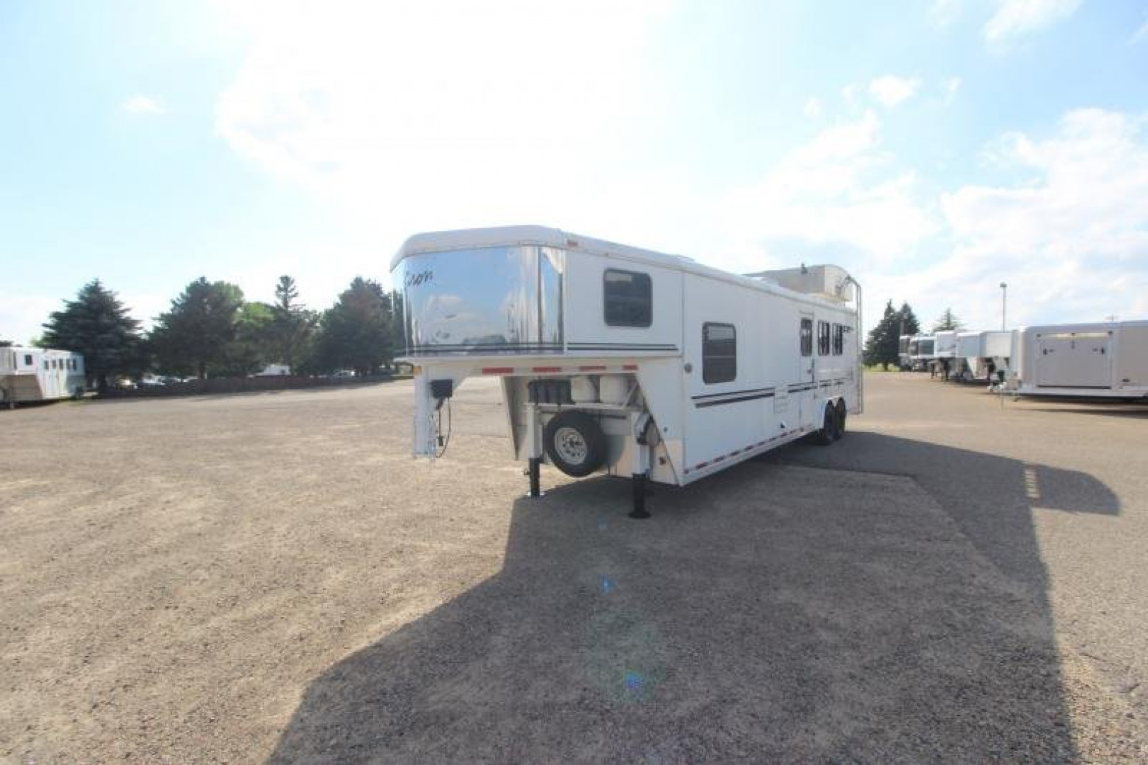 Used 2004 Bison Trailers 3HR 13' LQ Horse Trailer