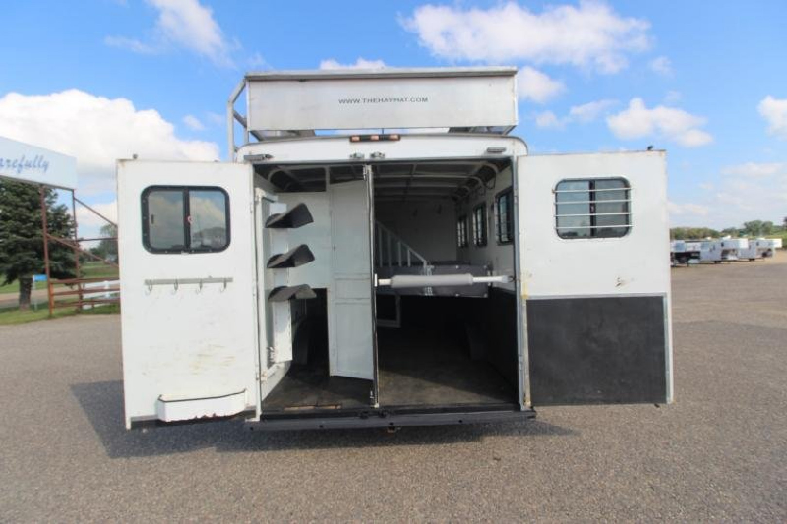 Used 2004 Bison Trailers 3HR 13' LQ Horse Trailer