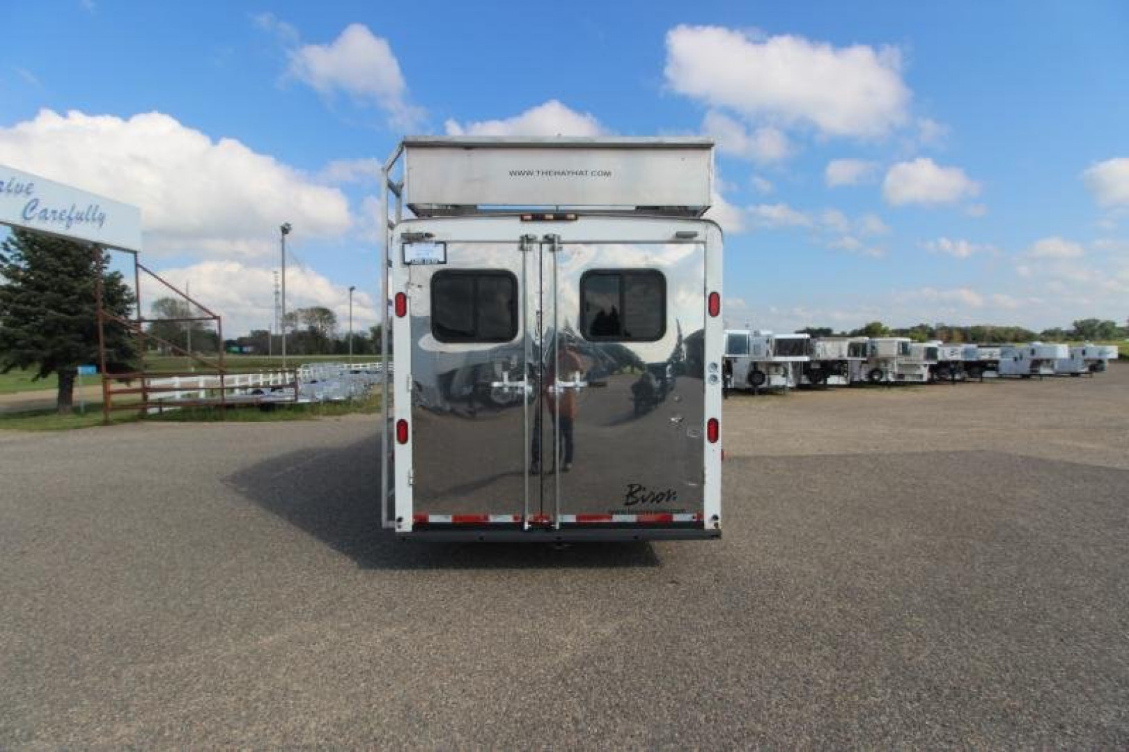 Used 2004 Bison Trailers 3HR 13' LQ Horse Trailer