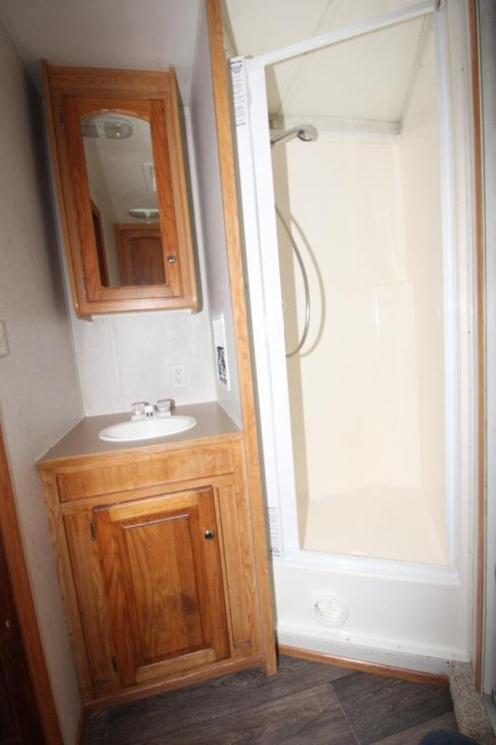 Used 2004 Bison Trailers 3HR 13' LQ Horse Trailer