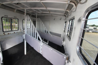 Used 2004 Bison Trailers 3HR 13' LQ Horse Trailer