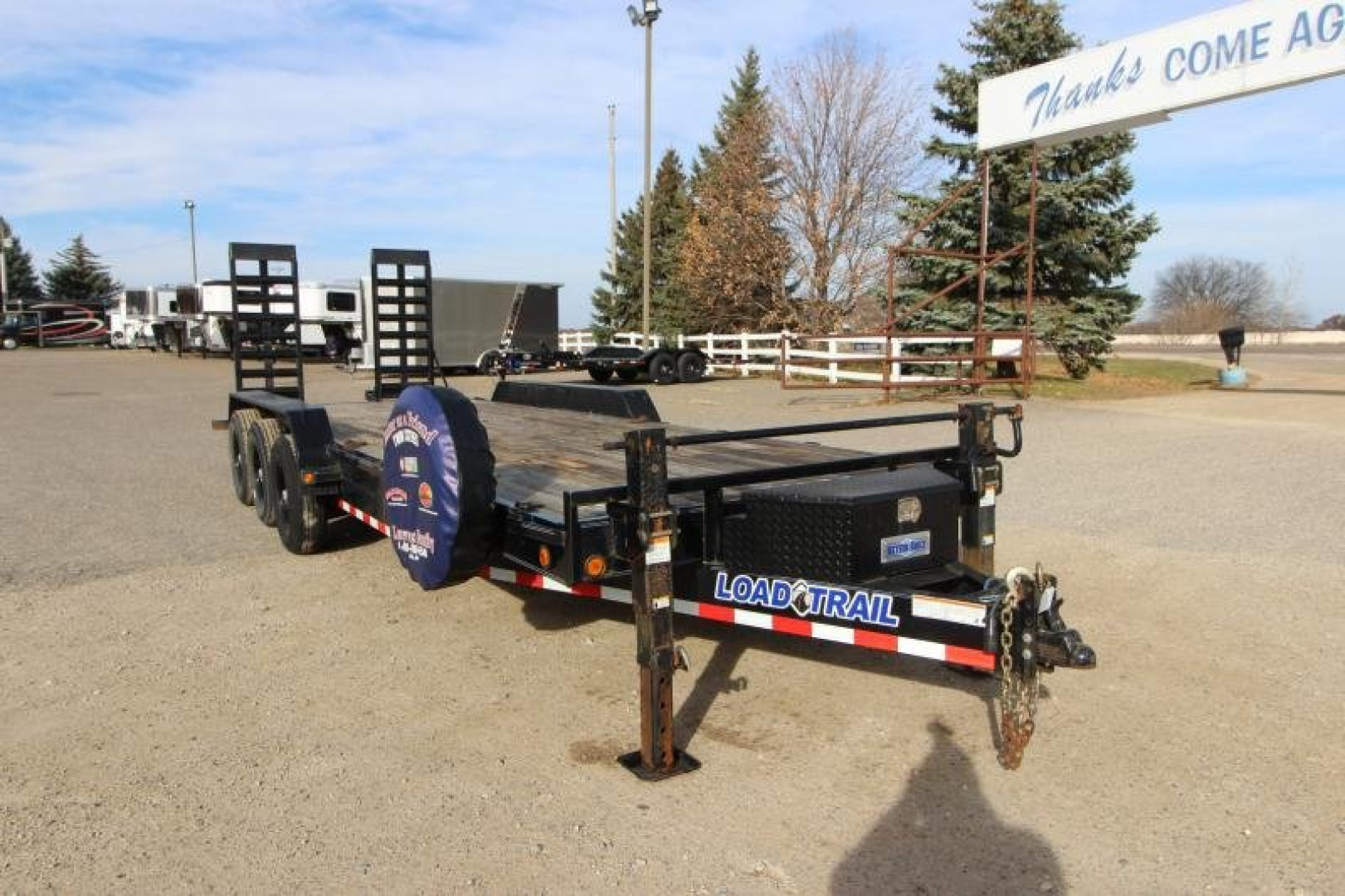 Used 2022 Load Trail 24' Utility Flatbed Trailer