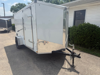 New 2025 6 x 12 Enclosed Stealth Trailer with Ramp