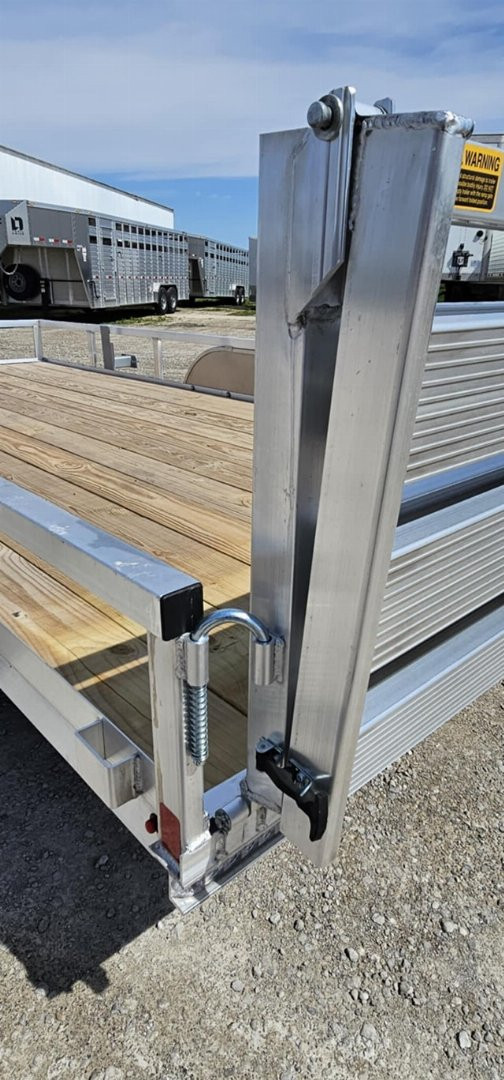 New 2025 H&H Trailers 82x16 7k Aluminum Rail Side Utility Trailer